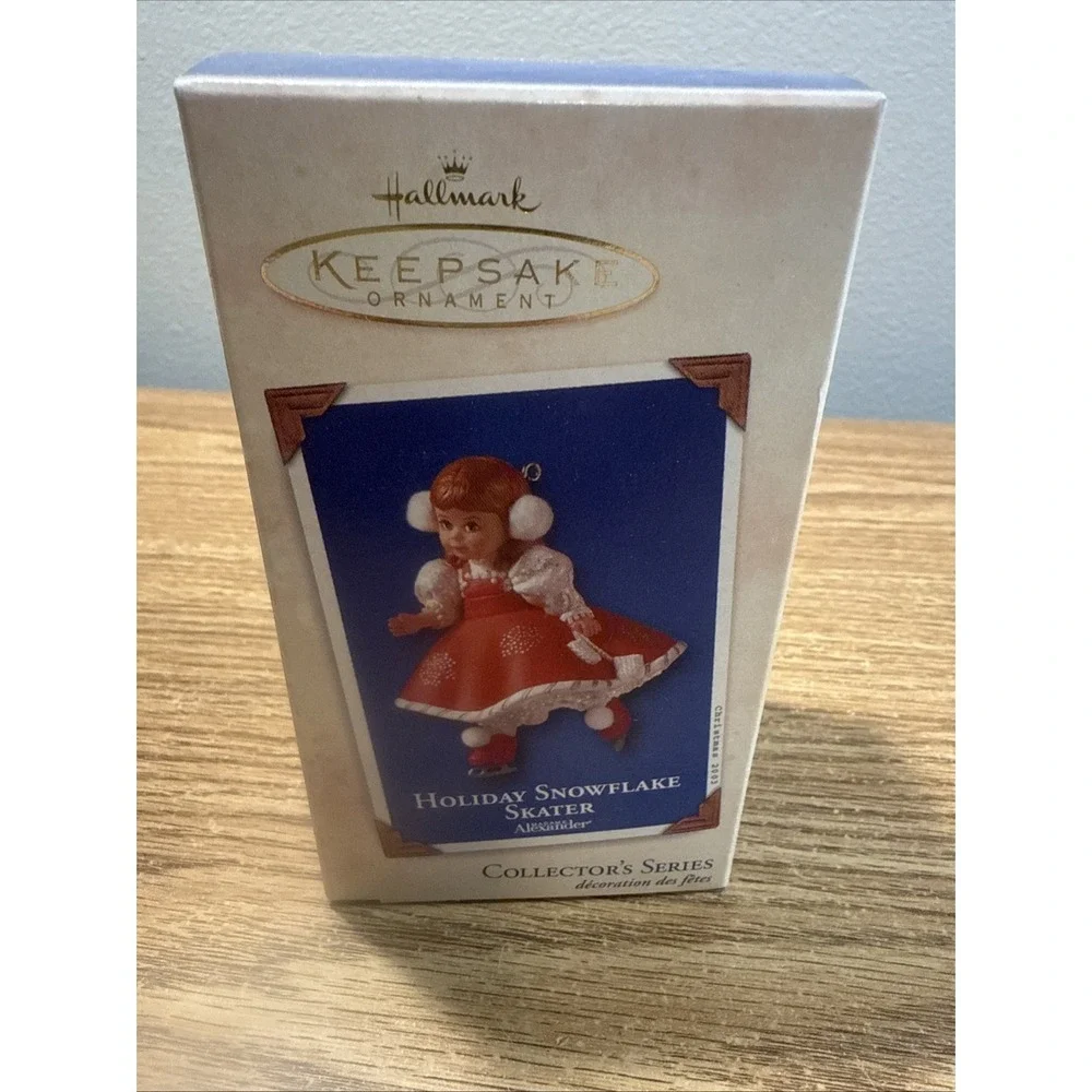 Hallmark 2003 Madame Alexander Holiday Snowflake Skater 8th In Series Ornaments‎